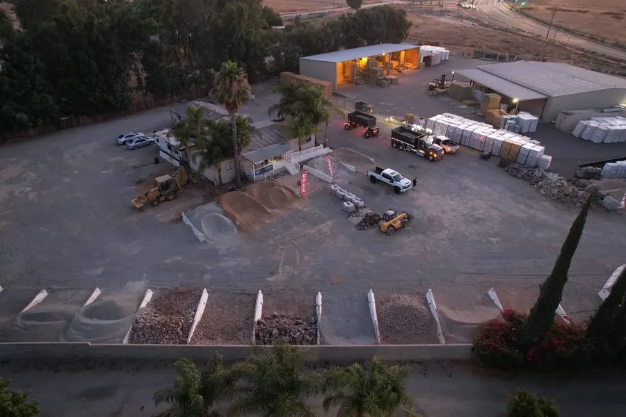 M&M Supply Yard aerial view